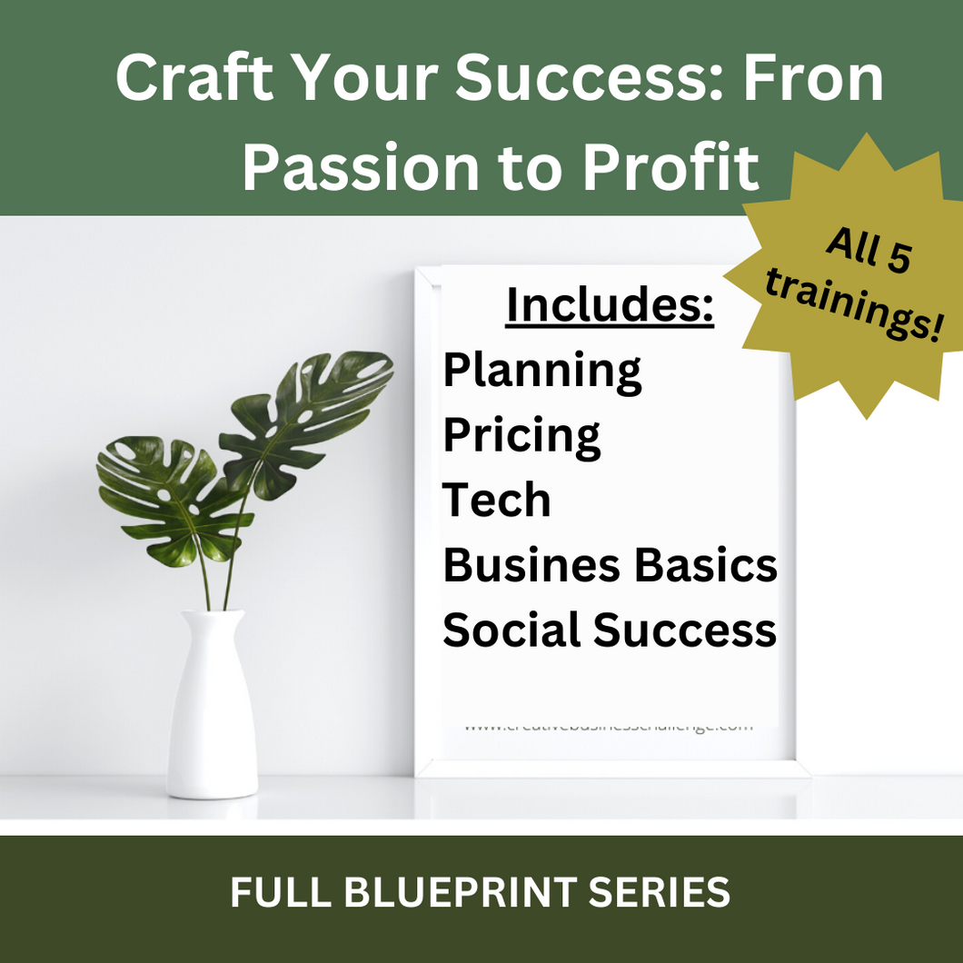CRAFT YOUR SUCCESS: From Passion to Profit